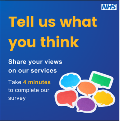 Tell us what you think online survey